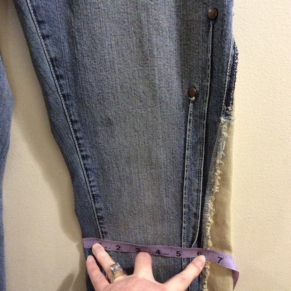 Blue One retro flare jeans with panel inserts - Picture 11 of 14